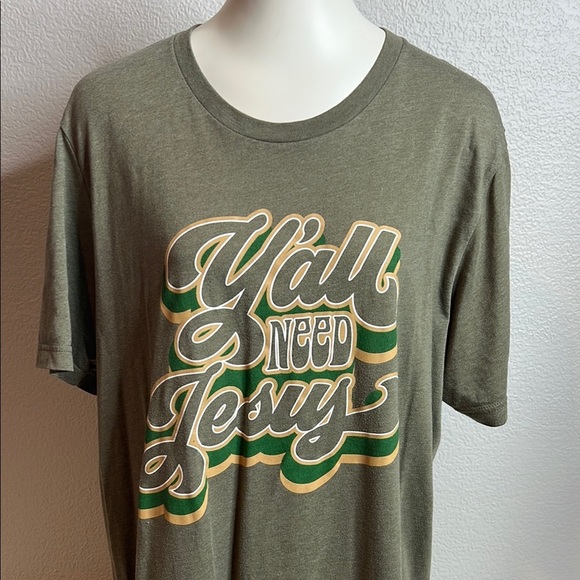 “Y’all Need Jesus” Graphic Tee - Unisex Size XL - Picture 1 of 6